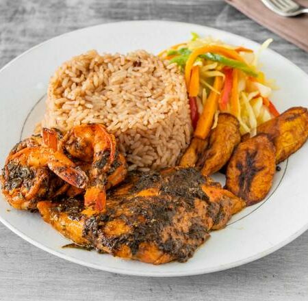 Salmon and Shrimp Combo